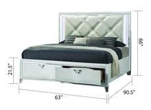 Load image into Gallery viewer, Galaxy Home Prism Queen Bed in White - Ego Home Furniture