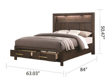 Load image into Gallery viewer, Galaxy Home Kenzo Queen Bed in Brown