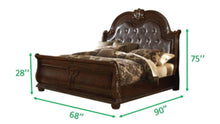 Load image into Gallery viewer, Galaxy Home Roma Queen Bed in Dark Walnut