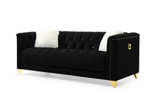 Load image into Gallery viewer, Galaxy Home Russell Sofa in Black - Ego Home Furniture
