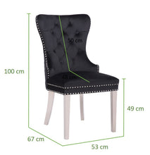 Load image into Gallery viewer, Galaxy Home Simba Stainless Steel Legs Dining Chair (Set of 2) in Black
