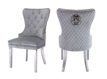 Load image into Gallery viewer, Galaxy Home Simba Stainless Steel Legs Dining Chair (Set of 2) in Silver image