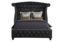 Load image into Gallery viewer, Galaxy Home Sophia Queen Bed in Black image