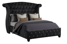 Load image into Gallery viewer, Galaxy Home Sophia Queen Bed in Black