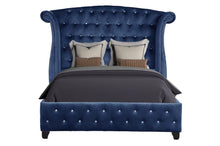 Load image into Gallery viewer, Galaxy Home Sophia Queen Bed in Blue