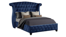 Load image into Gallery viewer, Galaxy Home Sophia King Bed in Blue image