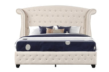 Load image into Gallery viewer, Galaxy Home Sophia King Bed in Cream image