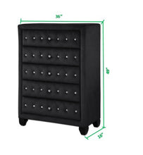 Load image into Gallery viewer, Galaxy Home Sophia Crystal Chest in Black