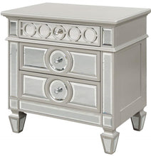 Load image into Gallery viewer, Galaxy Home Symphony 3 Drawer Nightstand in Silver GHF-808857505200 image
