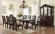 Load image into Gallery viewer, Crown Mark Kiera Double Pedestal Dining Table in Rich Brown image