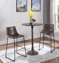 Load image into Gallery viewer, Rustic Dark Russet and Antique Bronze Counter-Height  Table - Ego Home Furniture
