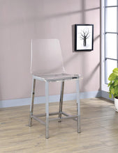 Load image into Gallery viewer, Everyday Contemporary Clear and Chrome Bar Stool - Ego Home Furniture