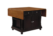 Load image into Gallery viewer, Slater Country Cherry and Black Kitchen Island
