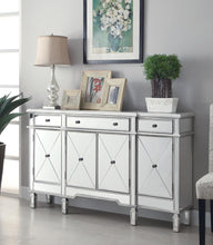 Load image into Gallery viewer, Transitional Mirror and Silver Wine Cabinet - Ego Home Furniture