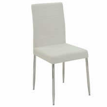 Load image into Gallery viewer, Vance White and Chrome Dining Chair - Ego Home Furniture
