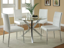 Load image into Gallery viewer, Vance White and Chrome Dining Chair - Ego Home Furniture