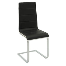 Load image into Gallery viewer, Broderick Contemporary Chrome and Black Dining Chair - Ego Home Furniture
