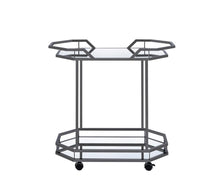 Load image into Gallery viewer, Traditional Black Nickel Serving Cart - Ego Home Furniture