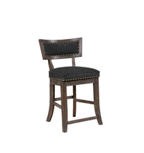 Load image into Gallery viewer, Rustic Black Counter-Height Dining Chair
