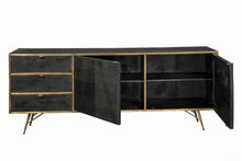 Load image into Gallery viewer, Modern Black and Brass Server - Ego Home Furniture