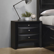 Load image into Gallery viewer, Briana Black Two-Drawer Nightstand With Tray - Ego Home Furniture