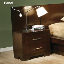 Load image into Gallery viewer, Jessica Cappuccino Two-Drawer Nightstand Back Panel (Pair) - Ego Home Furniture