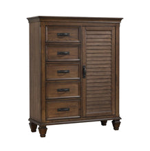 Load image into Gallery viewer, Franco Five-Drawer Chest With Louvered Panel Door - Ego Home Furniture