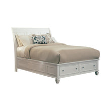 Load image into Gallery viewer, Sandy Beach White California King Sleigh Bed With Footboard Storage - Ego Home Furniture