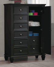 Load image into Gallery viewer, Sandy Beach Black Door Dresser With Concealed Storage - Ego Home Furniture