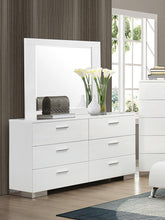 Load image into Gallery viewer, Felicity Glossy White Dresser Mirror - Ego Home Furniture