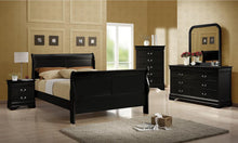 Load image into Gallery viewer, Louis Philippe Traditional Black Sleigh Full Bed - Ego Home Furniture