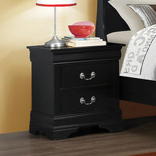 Load image into Gallery viewer, Louis Philippe Black Two-Drawer Nightstand - Ego Home Furniture