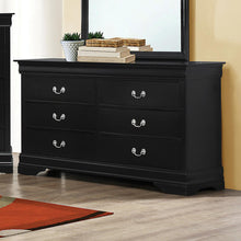 Load image into Gallery viewer, Louis Philippe Black Six-Drawer Dresser - Ego Home Furniture