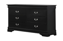 Load image into Gallery viewer, Louis Philippe Black Six-Drawer Dresser - Ego Home Furniture