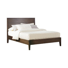 Load image into Gallery viewer, Lompoc Mid-Century Modern Brown Walnut Queen Bed - Ego Home Furniture