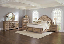 Load image into Gallery viewer, Ilana Traditional Antique Linen and Cream California King Storage Bed
