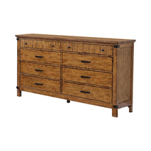 Load image into Gallery viewer, Brenner Rustic Honey Eight-Drawer Dresser
