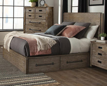 Load image into Gallery viewer, Meester Rustic Barn Door Queen Bed
