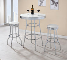 Load image into Gallery viewer, Cleveland Contemporary White Bar-Height Stool - Ego Home Furniture