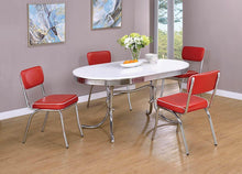 Load image into Gallery viewer, Retro Red and Chrome Dining Chair - Ego Home Furniture