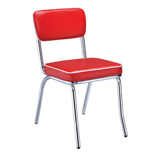 Load image into Gallery viewer, Retro Red and Chrome Dining Chair - Ego Home Furniture