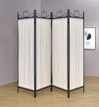 Load image into Gallery viewer, Traditional Black and Gold Four-Panel Folding Screen - Ego Home Furniture