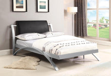 Load image into Gallery viewer, LeClair Contemporary Black and Silver Youth Full Bed - Ego Home Furniture