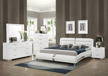 Load image into Gallery viewer, Felicity Contemporary White Upholstered Eastern King Bed - Ego Home Furniture