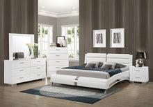 Load image into Gallery viewer, Felicity Contemporary White Upholstered Queen Bed - Ego Home Furniture