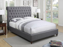 Load image into Gallery viewer, Devon Grey Upholstered California King Bed - Ego Home Furniture