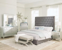 Load image into Gallery viewer, Camille Grey Upholstered King Bed - Ego Home Furniture