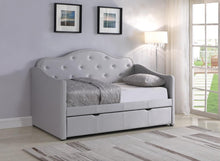 Load image into Gallery viewer, Pearlescent Grey Upholstered Daybed - Ego Home Furniture