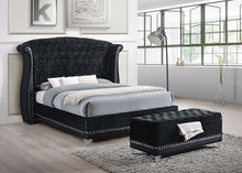 Load image into Gallery viewer, Barzini Black Upholstered California King Bed - Ego Home Furniture