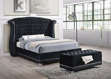 Load image into Gallery viewer, Barzini Black Upholstered Queen Bed - Ego Home Furniture